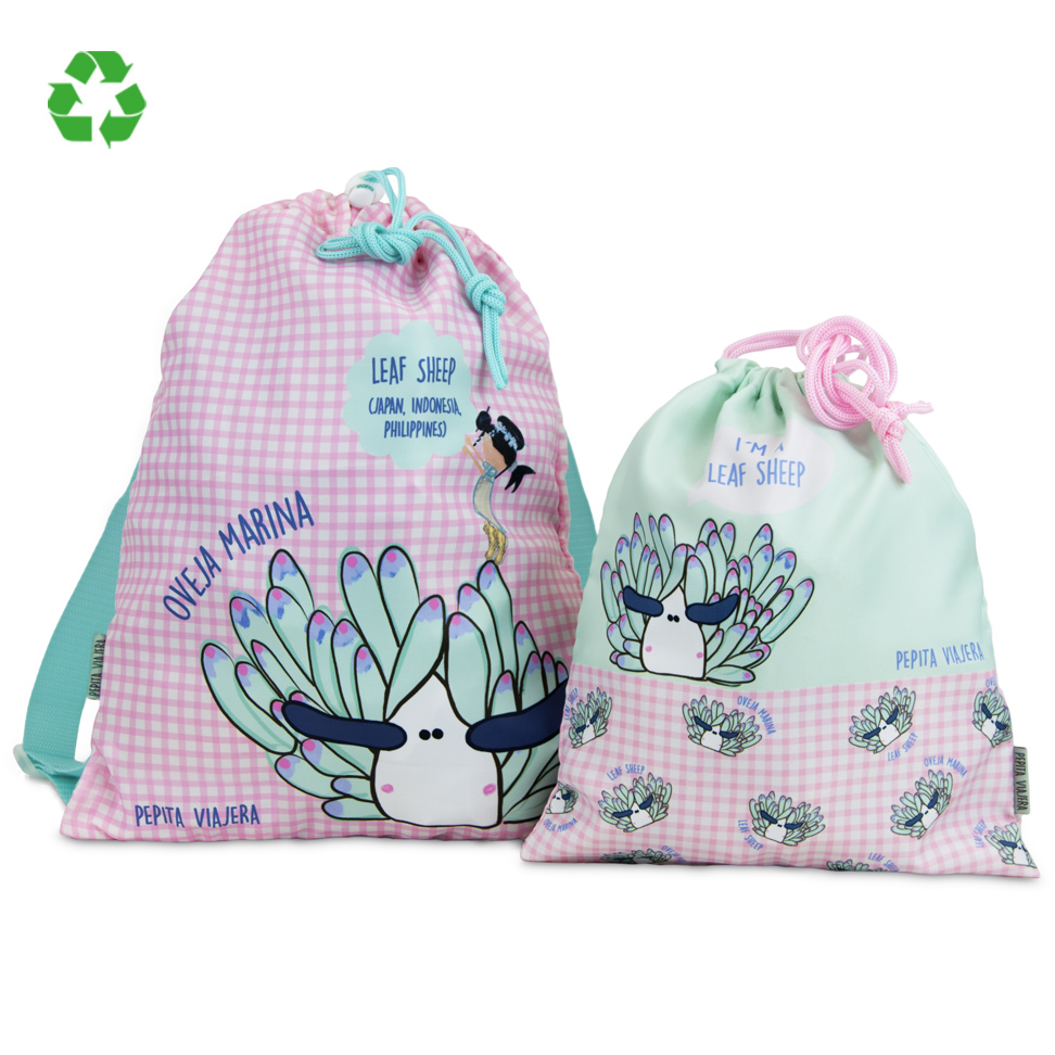 PACK BOLSAS MULTIUSOS OVEJA MARINA PEPITA VIAJERA