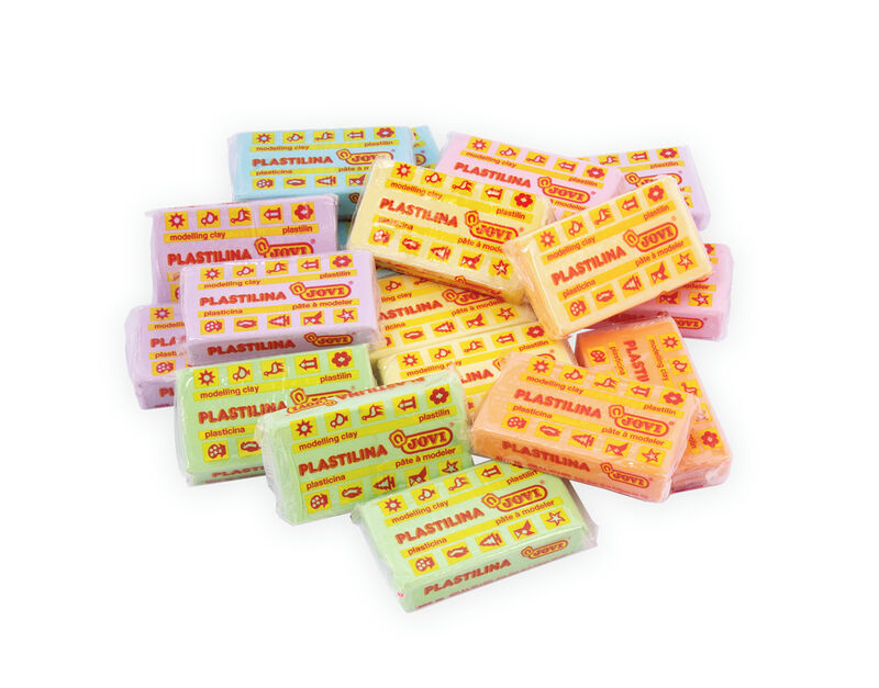  C/30 TACOS PLASTILINA JOVI 70S PEQUEÑA 50G. SURTIDO PASTEL 