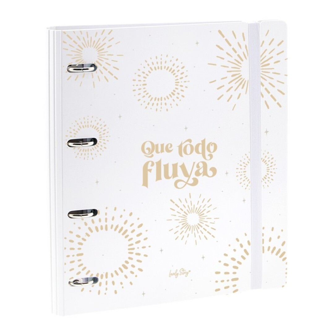 ARCHIVADOR 360º -100 H. CUADRICULA 100G+4 SEPARADORES+1 SOBRE PVC- ICE - QUE TODO FLUYA