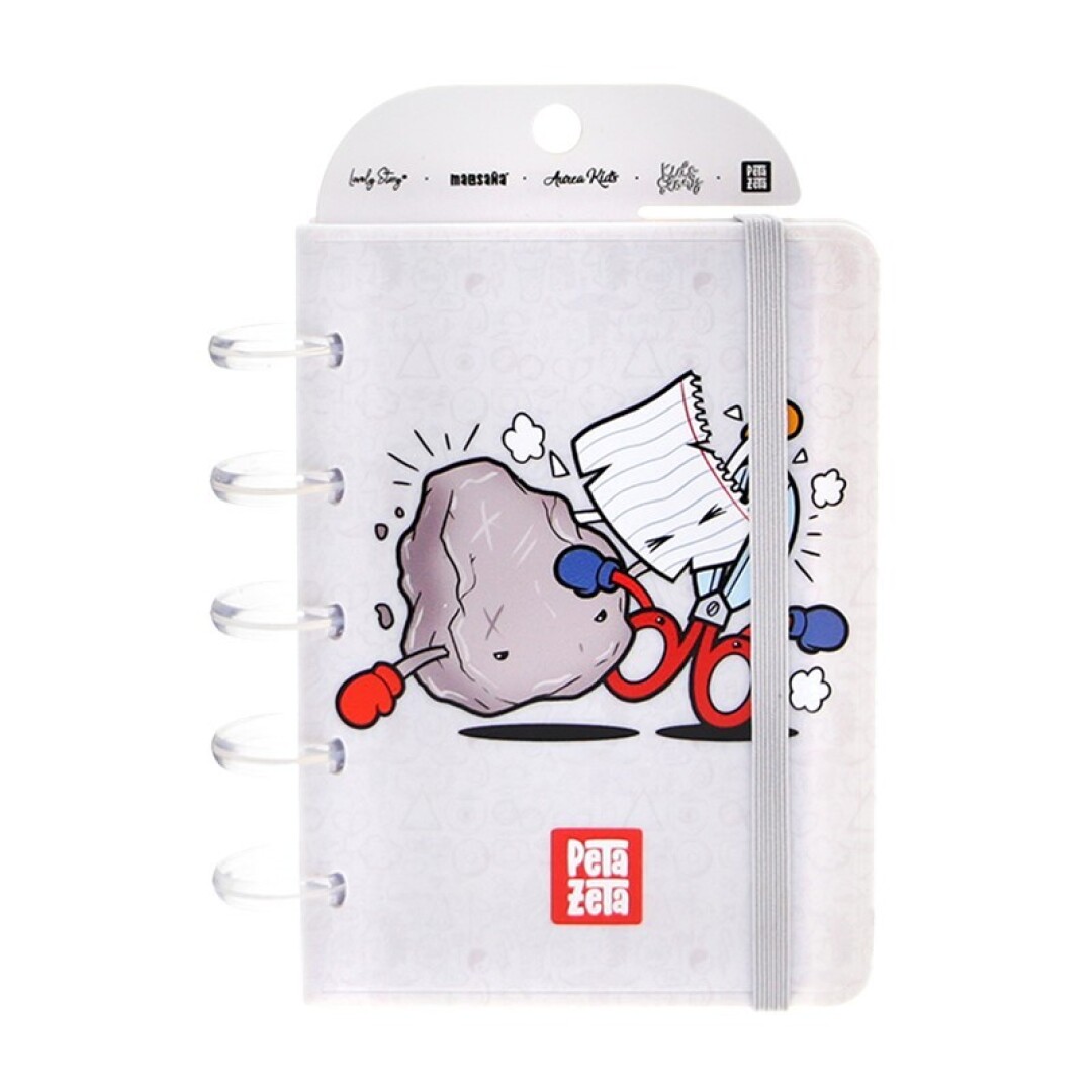 CUADERNO / NOTEBOOK A6 - BLACK ROCK, PAPER, SCISSORS