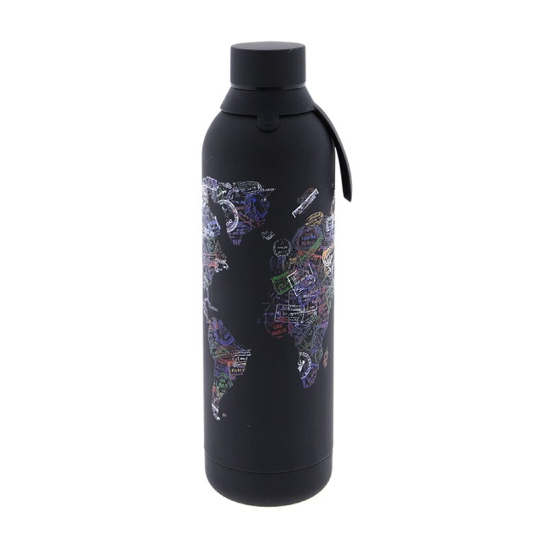 BOTELLA TÉRMICA 710ML - BLACK STAMP MAP