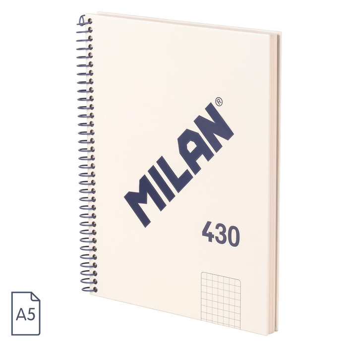 CUADERNO MILAN ESPIRAL A5 CUADRICULA