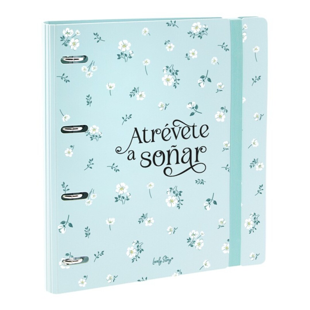 ARCHIVADOR 360º -100 H. CUADRICULA 100G+4 SEPARADORES+1 SOBRE PVC- MINT - ATRÉVETE A SOÑAR