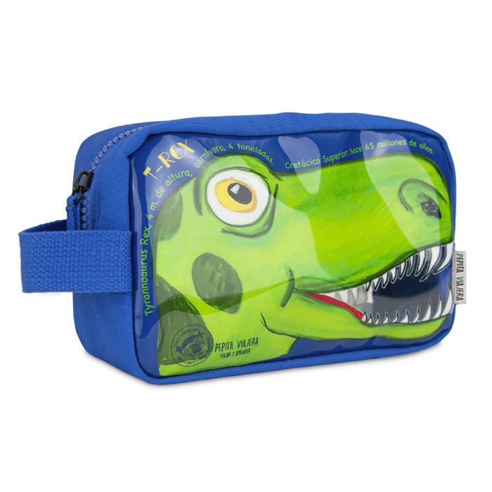 BOLSA INFANTIL DE ASEO DINOSAURIOS PEPITA VIAJERA